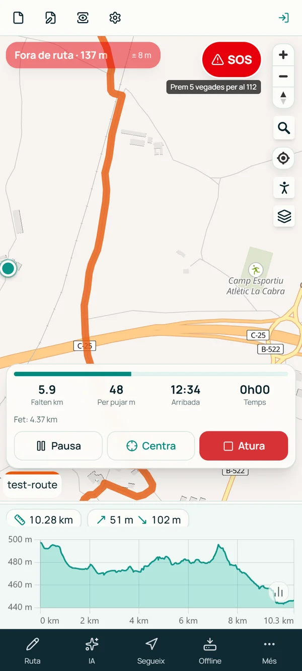 Off route