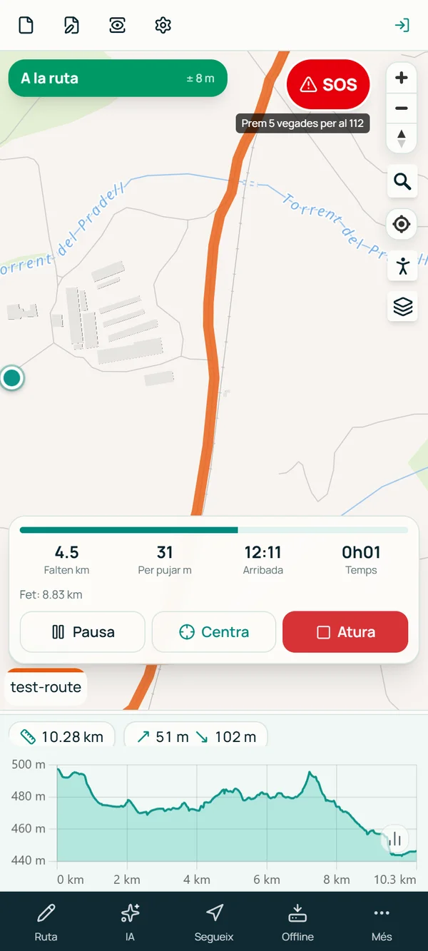 Follow the route